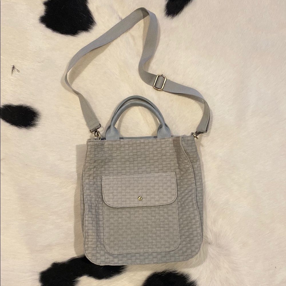 Jen & Co "Hannah Checkered Satchel" bag vegan leather - Picture 2 of 9
